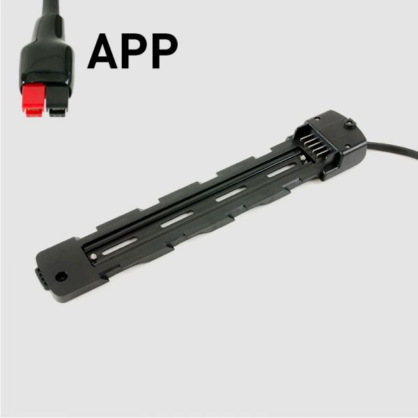 Soporte para batería de cuadro EBS PurePower V3 sin carcasa de controlador con conector Anderson® PowerPole®