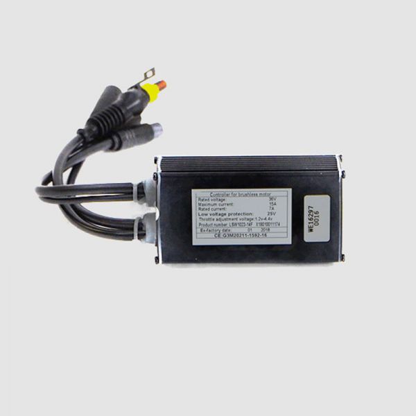 EBS Mini-Controller 36V 15A FOC mit Lichtkabel (Akkuspannung) mit angepasster Firmware für SAW20 Motoren