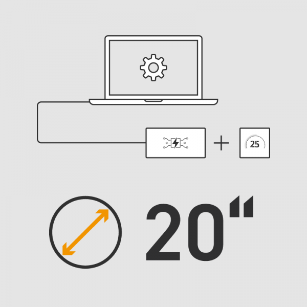 Controller/display configureren voor 20&quot; wielmaat