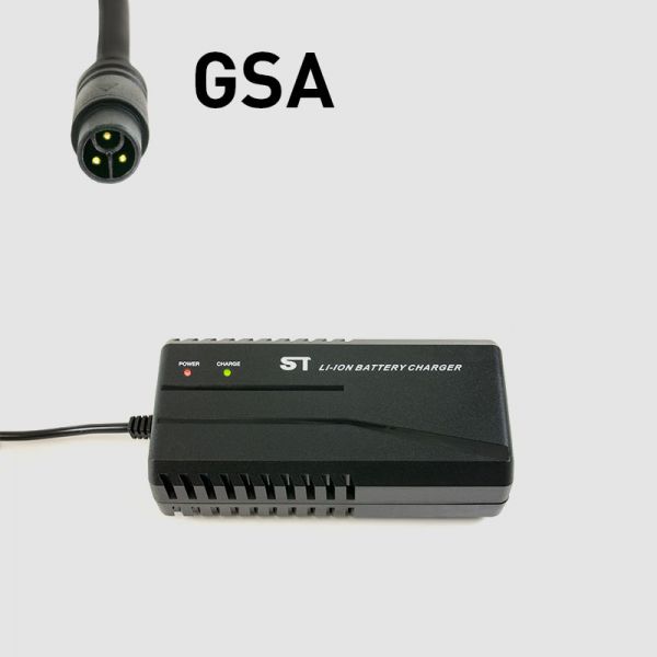 Cargador de 48V (13s) con enchufes de contacto dorados GSA